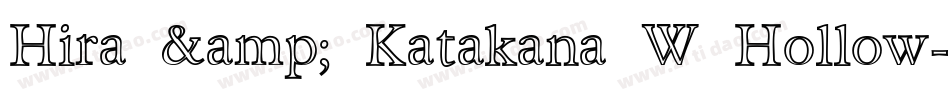 Hira & Katakana W Hollow字体转换